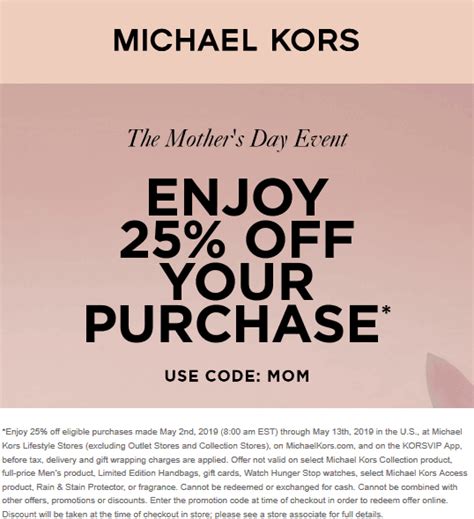 michael kors promo code europe|Michael Kors promo code today.